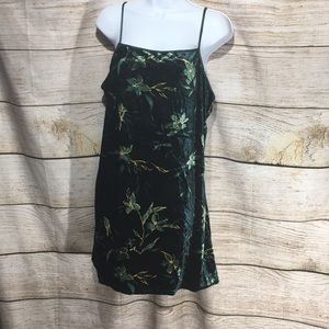 California Miss Retro Medium crushed velvet jungle
